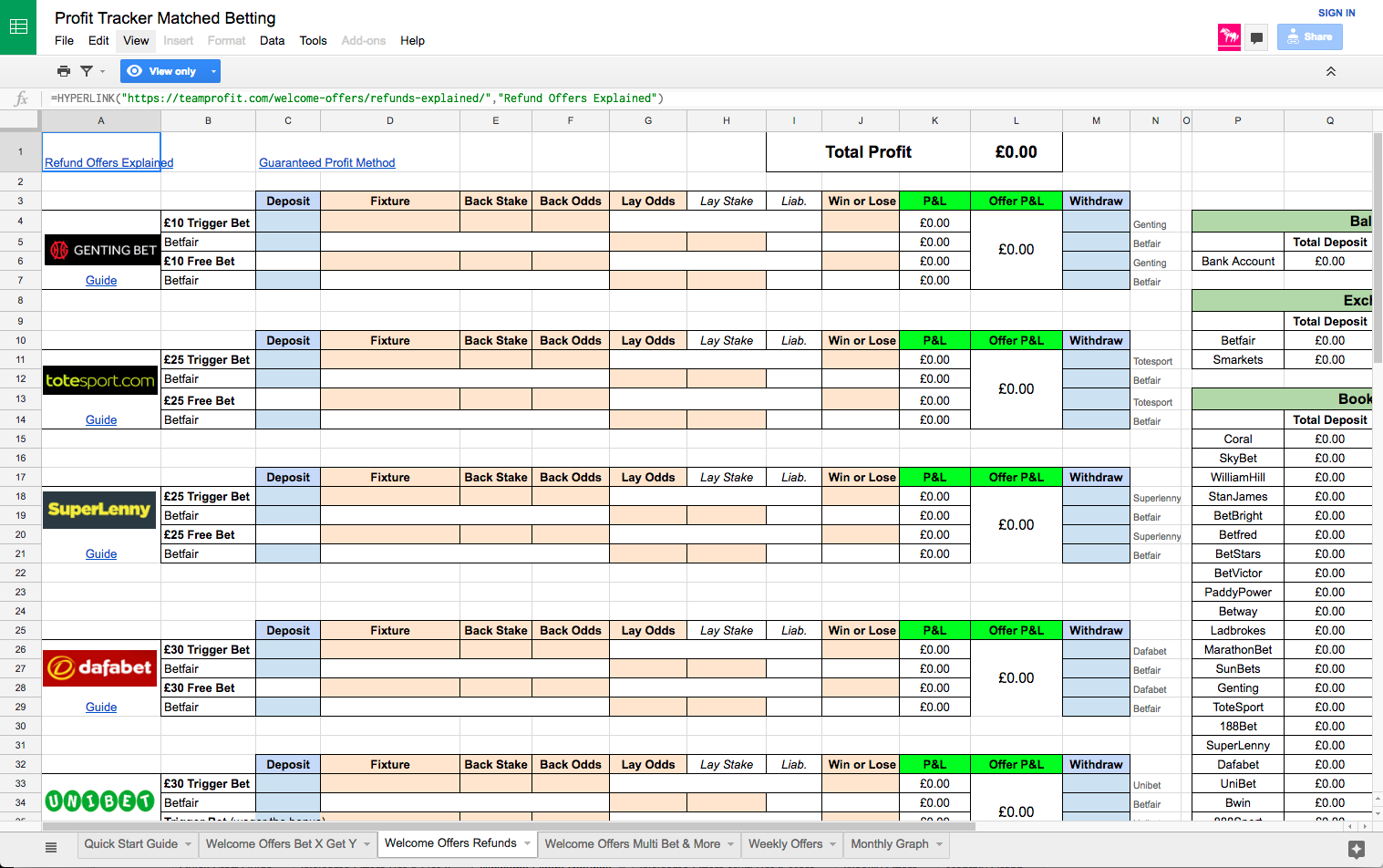 Matched betting tutorial on excel singles doubles trebles betting