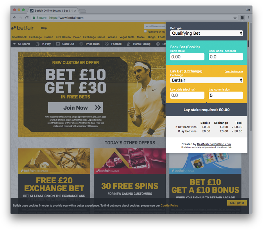 matched betting calculator iphone 5